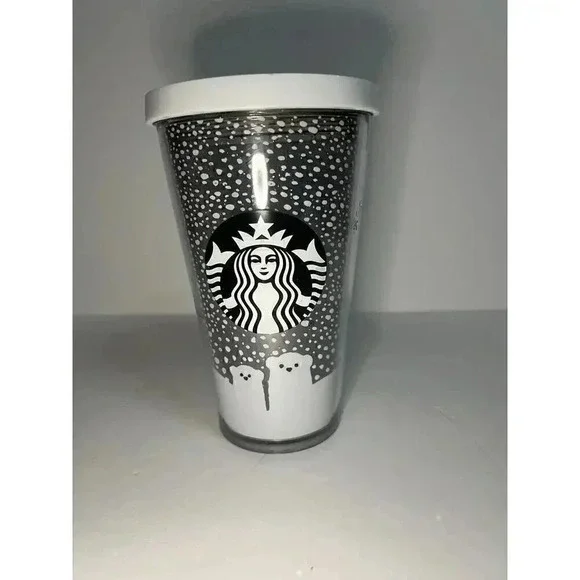 Starbucks Polar Bear Clear Cold Tumbler 16 Oz - Picture 1 of 4
